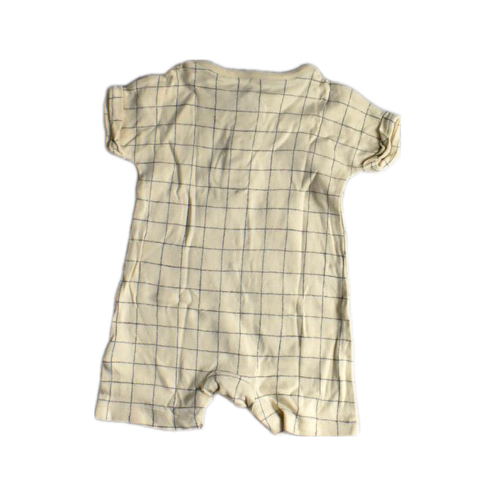 A Beige Short Sleeve Rompers from Mothercare in size 3-6M for girl. (Back View)