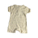 A Beige Short Sleeve Rompers from Mothercare in size 3-6M for girl. (Back View)