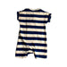 A White Short Sleeve Rompers from Mothercare in size 3-6M for girl. (Back View)