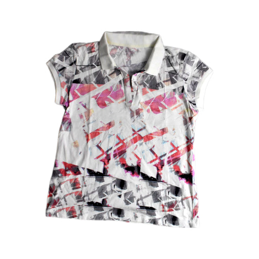 A Pink Short Sleeve Polos from Calvin Klein in size 14Y for girl. (Front View)