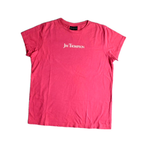 A Pink Short Sleeve T Shirts from Jim Thompson in size 12Y for girl. (Front View)