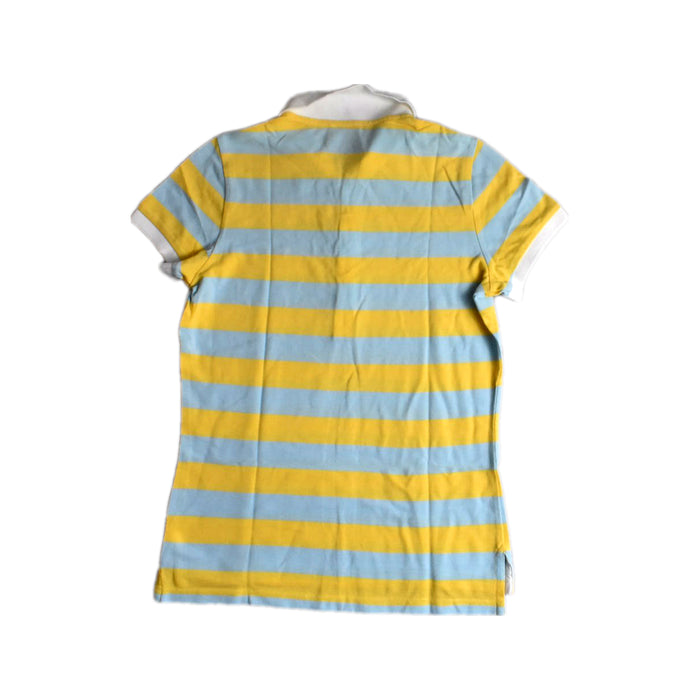 A Yellow Short Sleeve Polos from Abercrombie  in size 12Y for girl. (Back View)