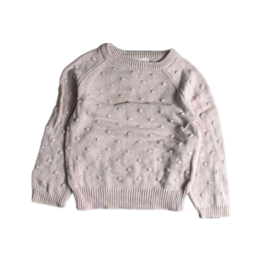 A Pink Knit Sweaters from Jamie Kay in size 5T for girl. (Front View)