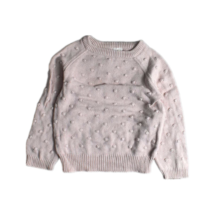 A Pink Knit Sweaters from Jamie Kay in size 5T for girl. (Front View)