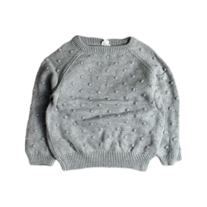 A Grey Knit Sweaters from Jamie Kay in size 5T for girl. (Front View)