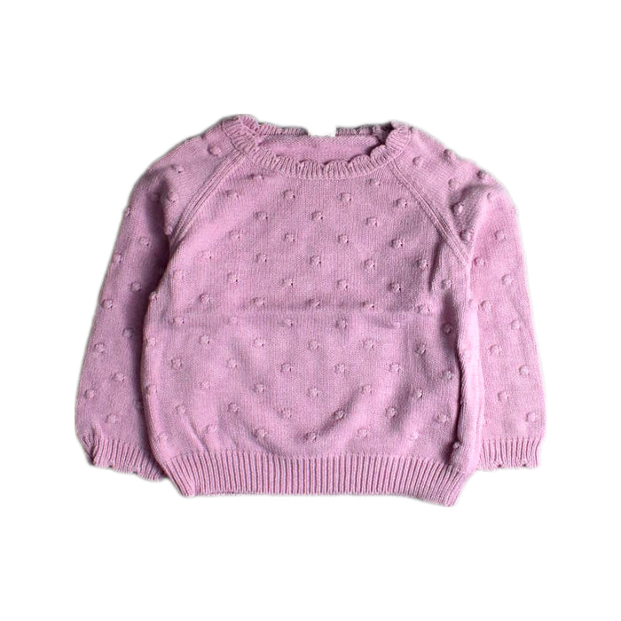 A Pink Knit Sweaters from Jamie Kay in size 4T for girl. (Front View)