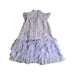 A Purple Sleeveless Dresses from Le Petit Society in size 3T for girl. (Back View)