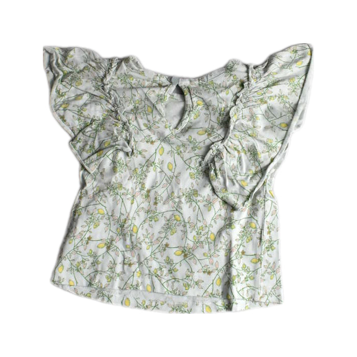 A White Short Sleeve Tops from Gingersnaps in size 2T for girl. (Back View)