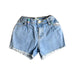 A Blue Shorts from Gingersnaps in size 2T for girl. (Front View)