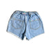 A Blue Shorts from Gingersnaps in size 2T for girl. (Back View)