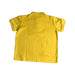 A Yellow Short Sleeve Polos from Le Petit Society in size 8Y for boy. (Back View)