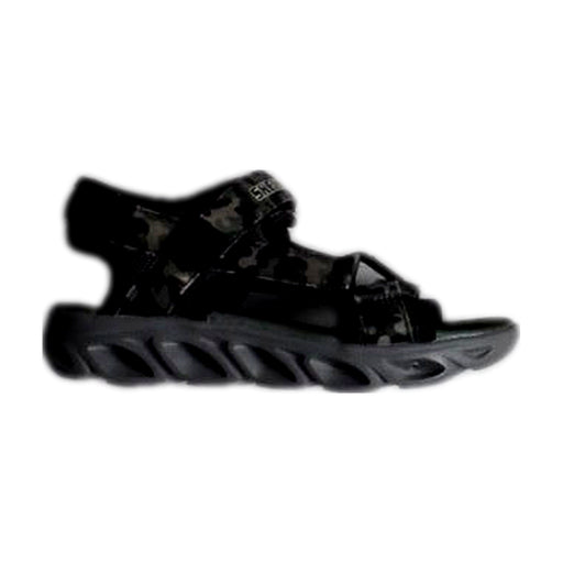 A Black Sandals from Skechers in size 6T for boy. (Front View)