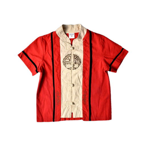 A Red Short Sleeve Shirts from Little Kooma in size 2T for boy. (Front View)