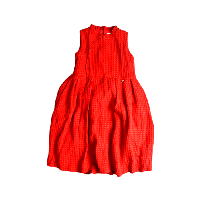 A Red Sleeveless Dresses from bloomB in size 9Y for girl. (Front View)