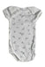 A Navy Short Sleeve Bodysuits from Petit Bateau in size 2T for boy. (Front View)