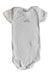 A White Short Sleeve Bodysuits from Petit Bateau in size 2T for boy. (Front View)