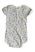 A Beige Short Sleeve Bodysuits from Petit Bateau in size 3-6M for girl. (Back View)