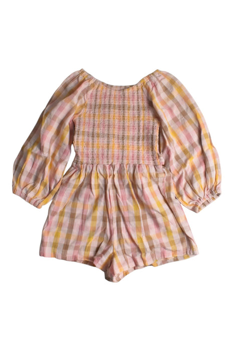 A Multicolour Long Sleeve Rompers from Seed in size 4T for girl. (Front View)