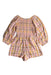 A Multicolour Long Sleeve Rompers from Seed in size 4T for girl. (Front View)