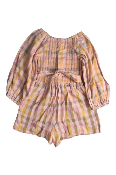A Multicolour Long Sleeve Rompers from Seed in size 4T for girl. (Back View)