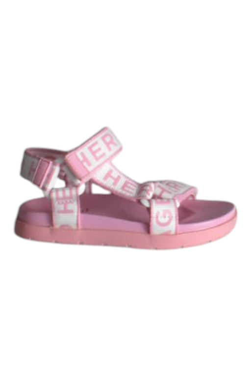 A Pink Sandals from Seed in size 4T for girl. (Front View)