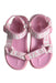 A Pink Sandals from Seed in size 4T for girl. (Back View)