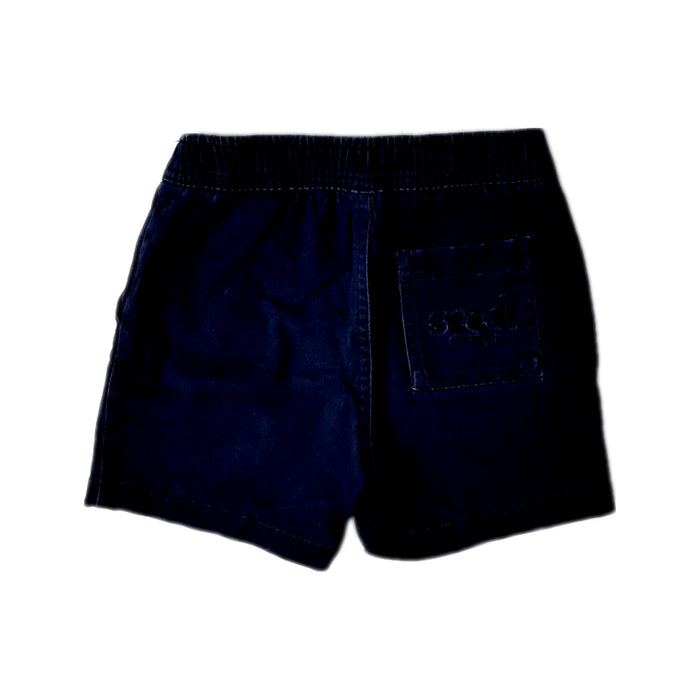 A Navy Shorts from Seed in size 4T for boy. (Back View)