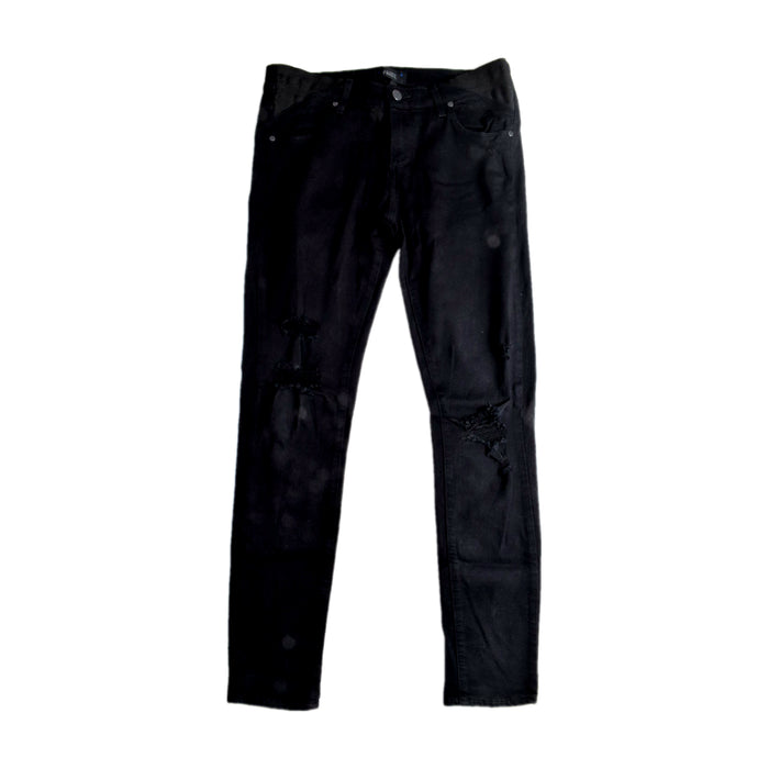 A Black Jeans from PAIGE in size Maternity-M for maternity. (Front View)