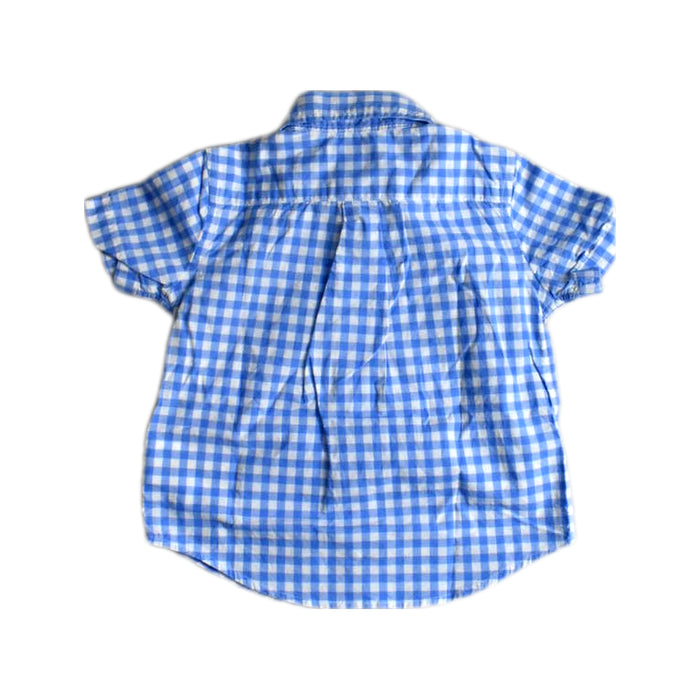 A Blue Short Sleeve Shirts from Ralph Lauren in size 12-18M for boy. (Back View)