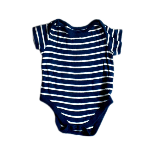 A Navy Short Sleeve Bodysuits from Mothercare in size 3-6M for boy. (Front View)