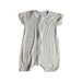 A White Short Sleeve Rompers from Raph and Remy in size 12-18M for neutral. (Front View)