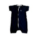 A Black Short Sleeve Rompers from Raph and Remy in size 18-24M for neutral. (Front View)