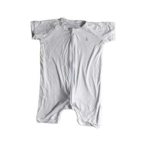 A White Short Sleeve Rompers from Raph and Remy in size 18-24M for neutral. (Front View)