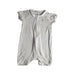 A White Short Sleeve Rompers from Raph and Remy in size 12-18M for neutral. (Front View)