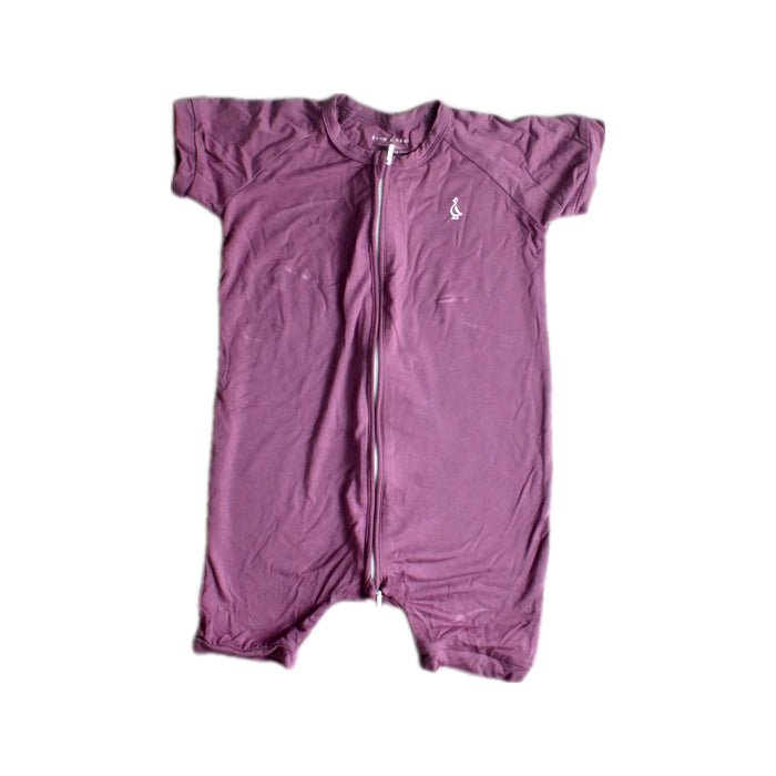 A Purple Short Sleeve Rompers from Raph and Remy in size 18-24M for neutral. (Front View)