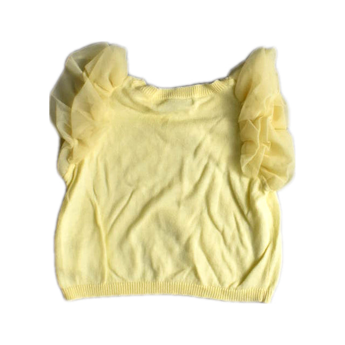 A Yellow Short Sleeve Tops from Gingersnaps in size 12-18M for girl. (Back View)
