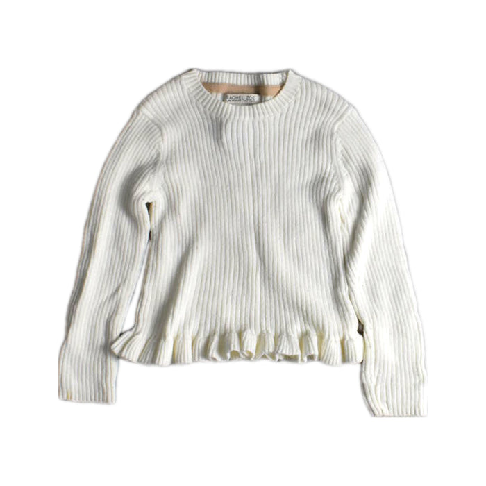 A White Knit Sweaters from RZ by Rachel Zoe in size 2T for girl. (Front View)