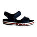A Blue Sandals from Crocs in size 3T for neutral. (Front View)