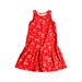 A Red Sleeveless Dresses from Elly in size 6T for girl. (Front View)