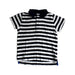 A Black Short Sleeve Polos from Petit Bateau in size 3T for boy. (Front View)
