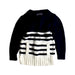 A Navy Knit Sweaters from Sacoor in size 4T for boy. (Front View)