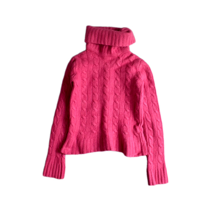 A Pink Knit Sweaters from J.Crew Baby in size 6T for girl. (Front View)