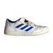 A White Sneakers from Adidas in size 13Y for boy. (Front View)