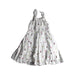A White Sleeveless Dresses from Janie & Jack in size 7Y for girl. (Back View)