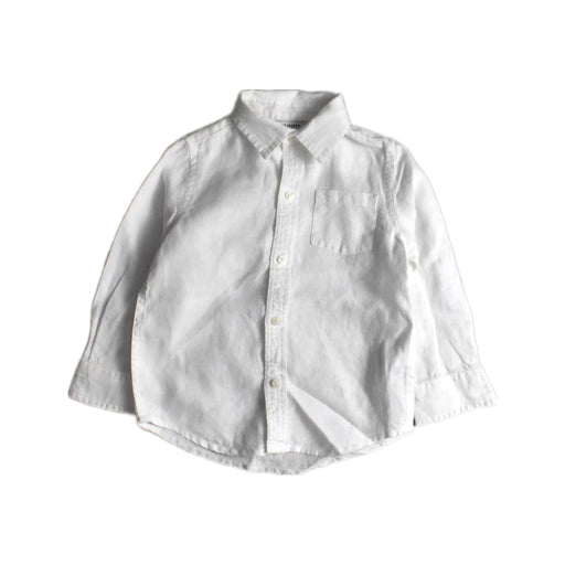 A White Long Sleeve Shirts from Janie & Jack in size 2T for boy. (Front View)