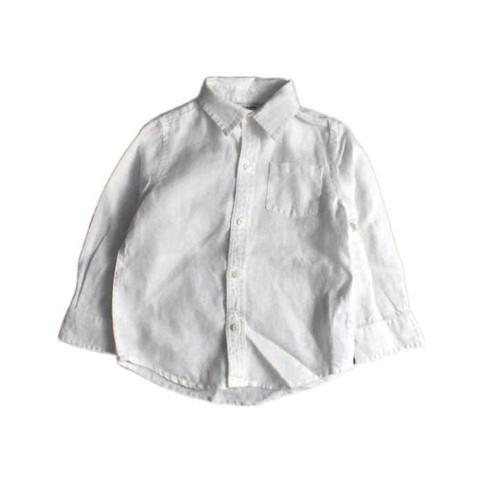 A White Long Sleeve Shirts from Janie & Jack in size 2T for boy. (Front View)
