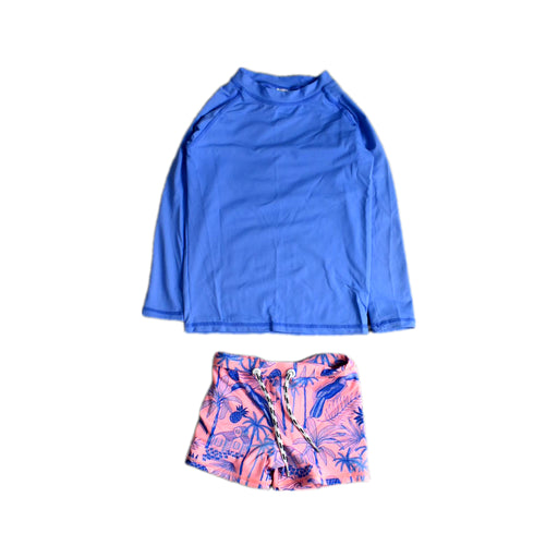 A Blue Swim Sets from Snapper Rock in size 3T for neutral. (Front View)