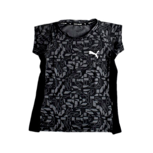 A Black Active Tops from Puma in size 4T for girl. (Front View)