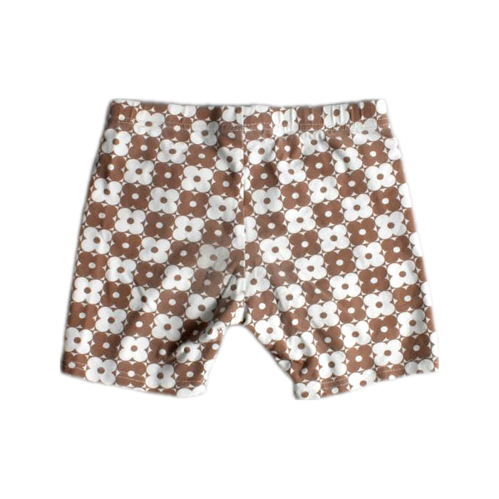 A Brown Active Shorts from Seed in size 5T for girl. (Back View)
