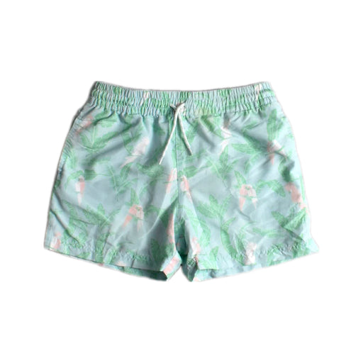 A Green Swim Shorts from The Beaufort Bonnet Company in size 8Y for boy. (Front View)
